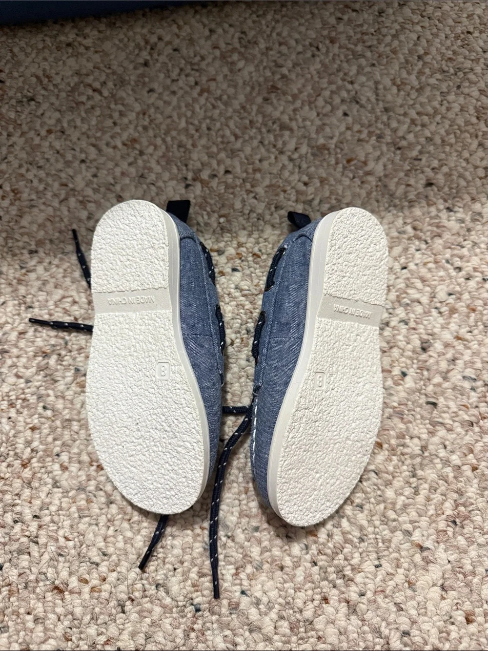 GAP Kids Chambray Blue Moccasin Boat Shoes